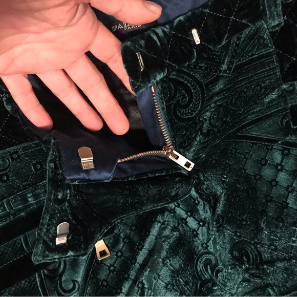 BALMAIN FABERGE RUNWAY VELVET PANTS FR 38 US 6 - Picture 10 of 15